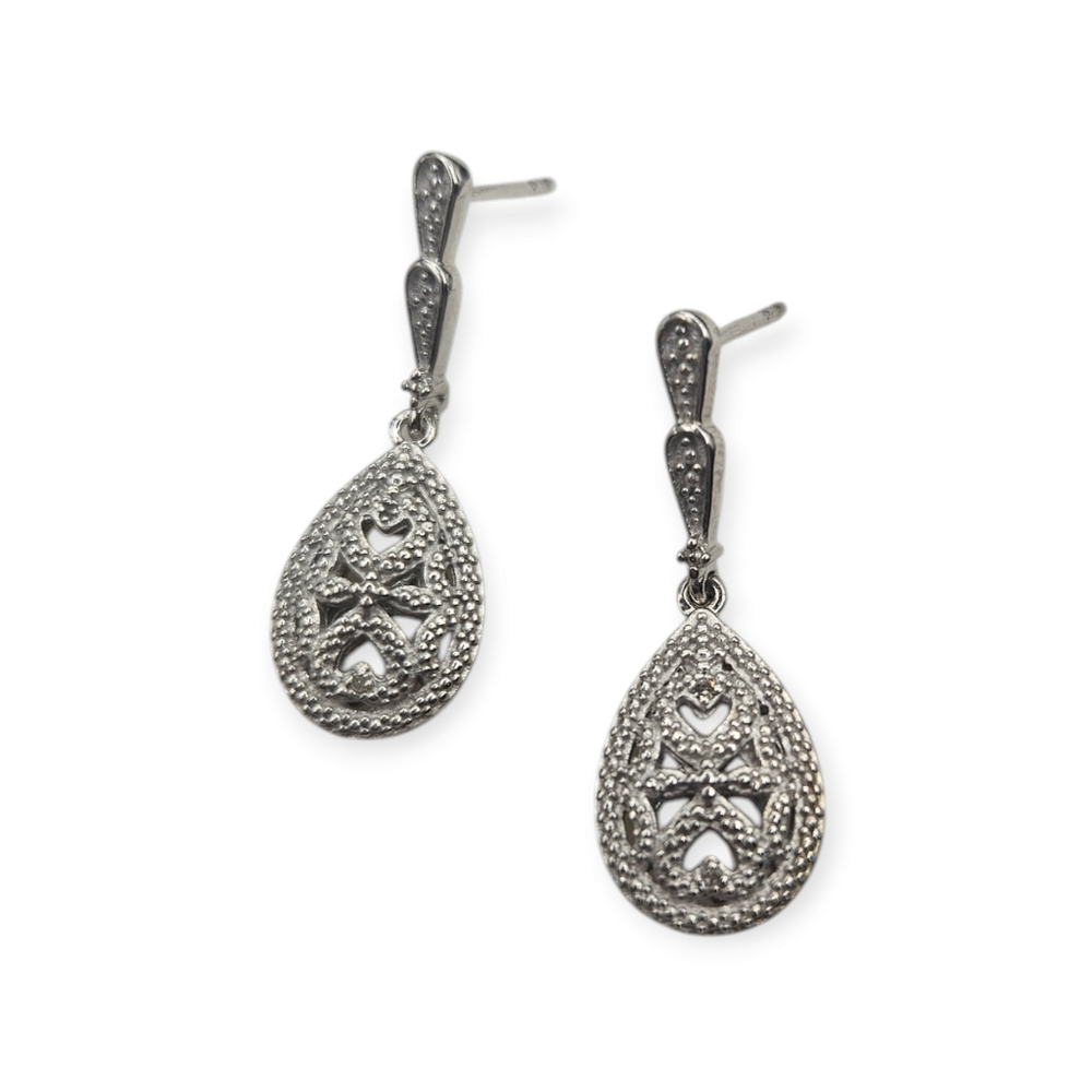 Diamond Accent Dangle Earrings